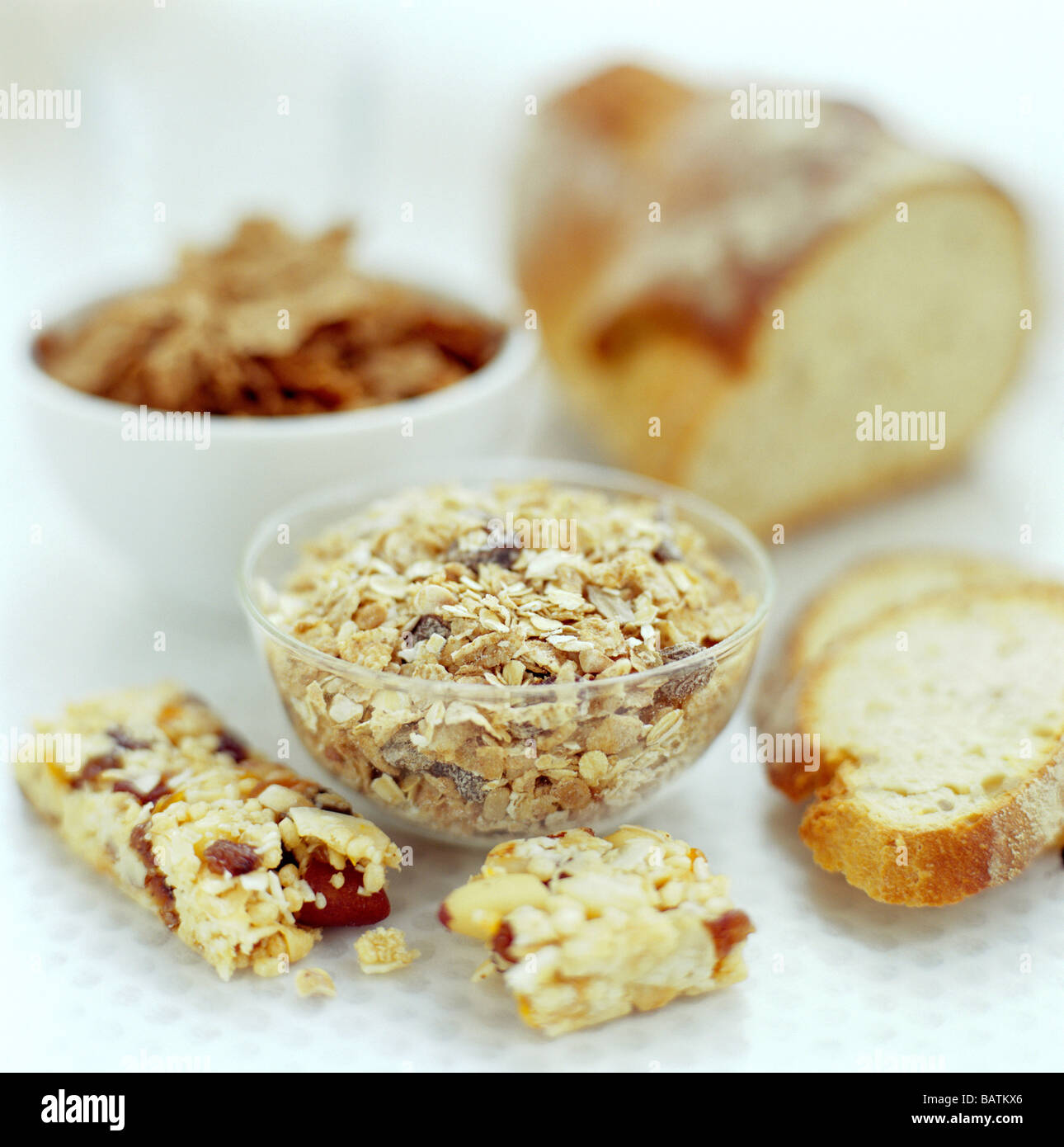 Fibre-rich foods Stock Photo - Alamy