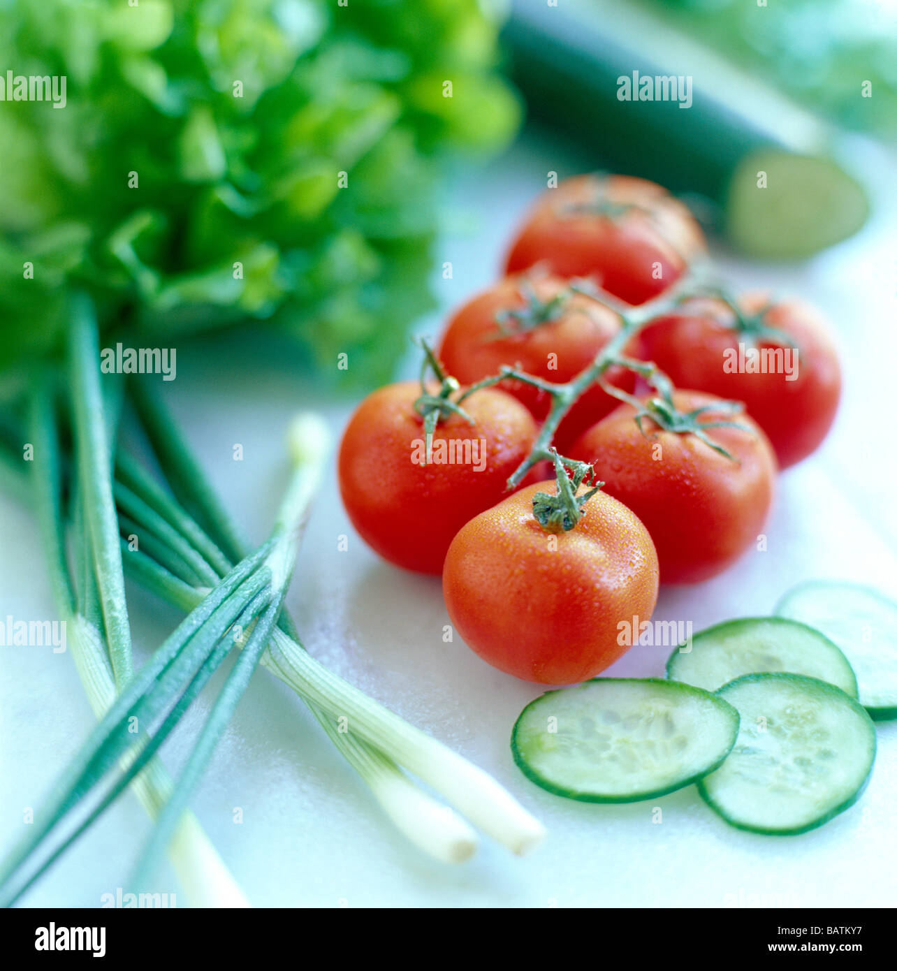 Salad vegetables. Vegetables are an essential part of a healthy diet