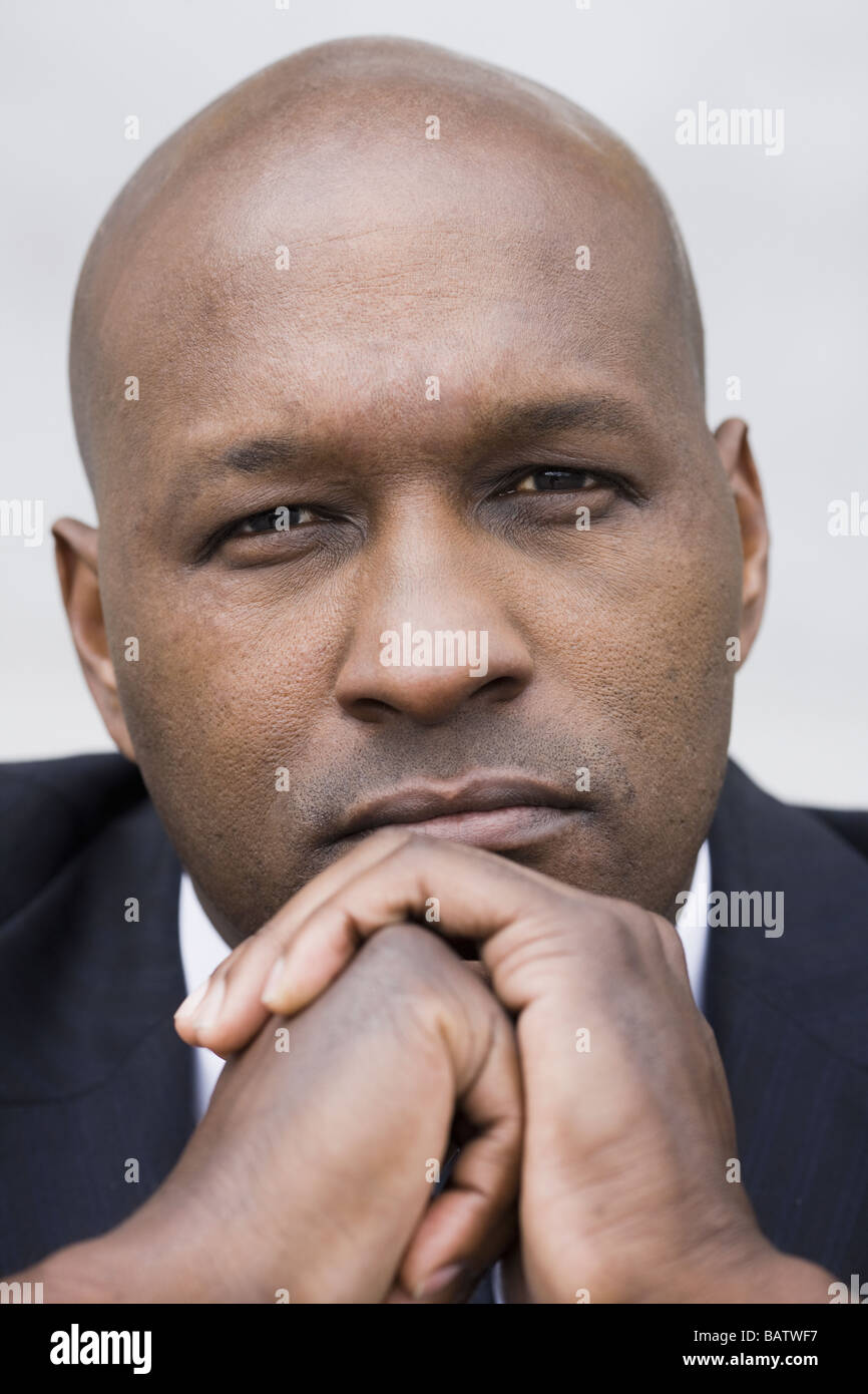 Studio portrait of businessman Stock Photo