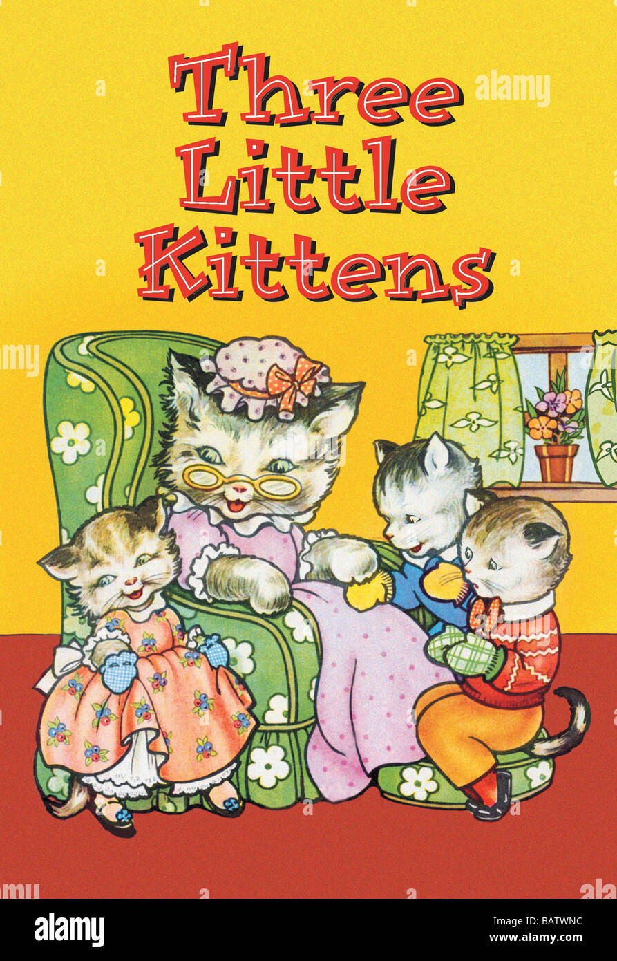 Three Little Kittens Stock Photo