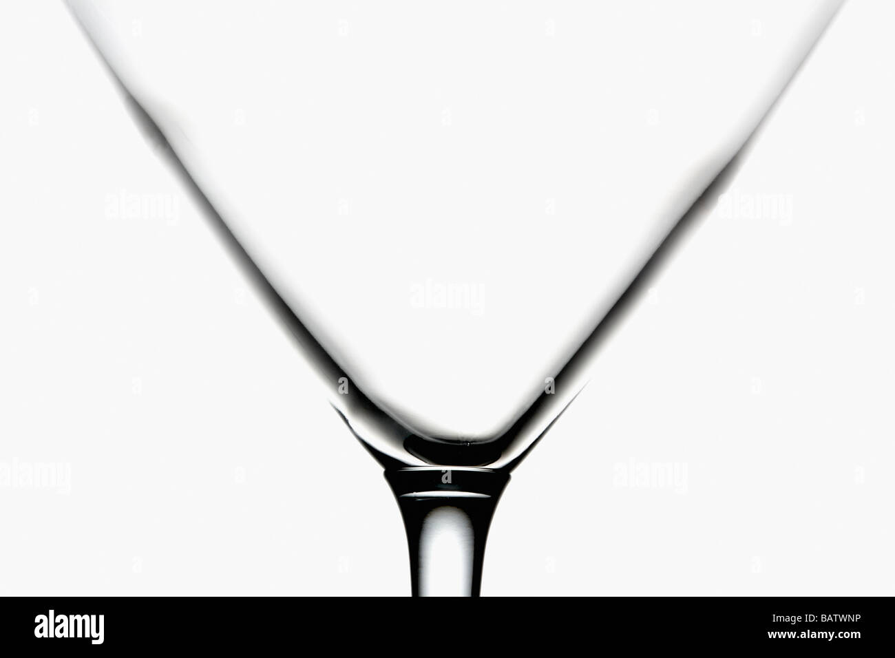 Martini glass, close-up Stock Photo