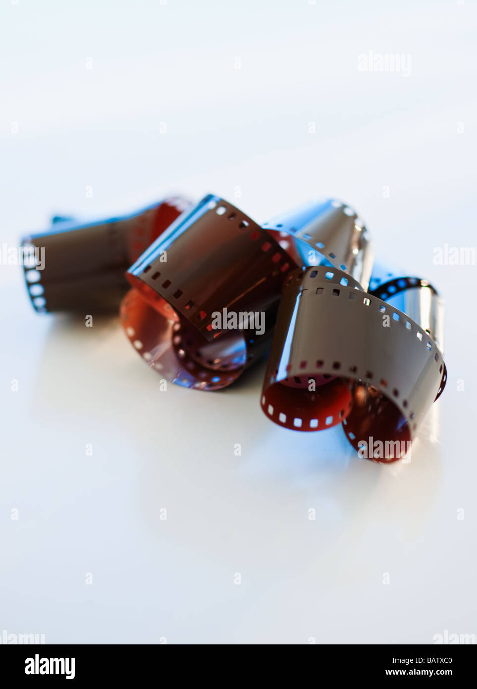 Studio shot of exposed film Stock Photo Alamy