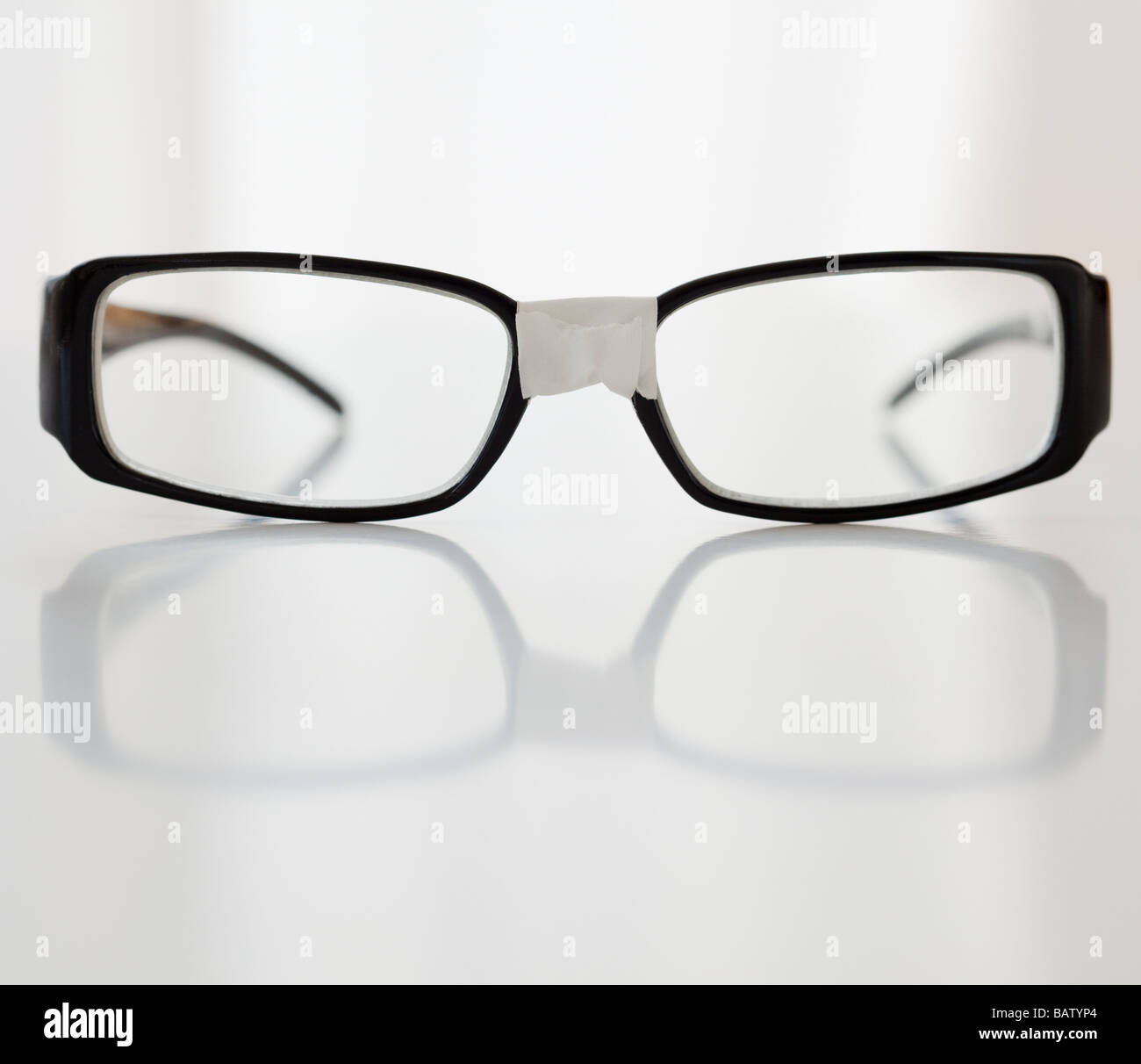 Close-up of broken glasses Stock Photo