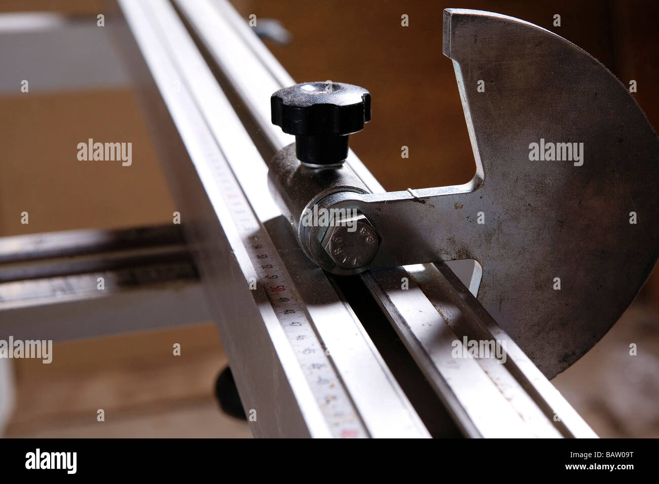 measuring tool in workshop Stock Photo