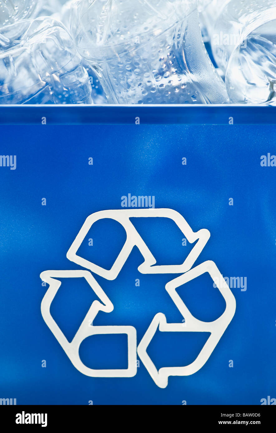 Plastic bottles in recycling box Stock Photo Alamy