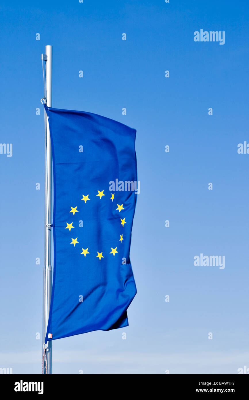 Europe, Flag of the Europeaen Union, close up Stock Photo - Alamy