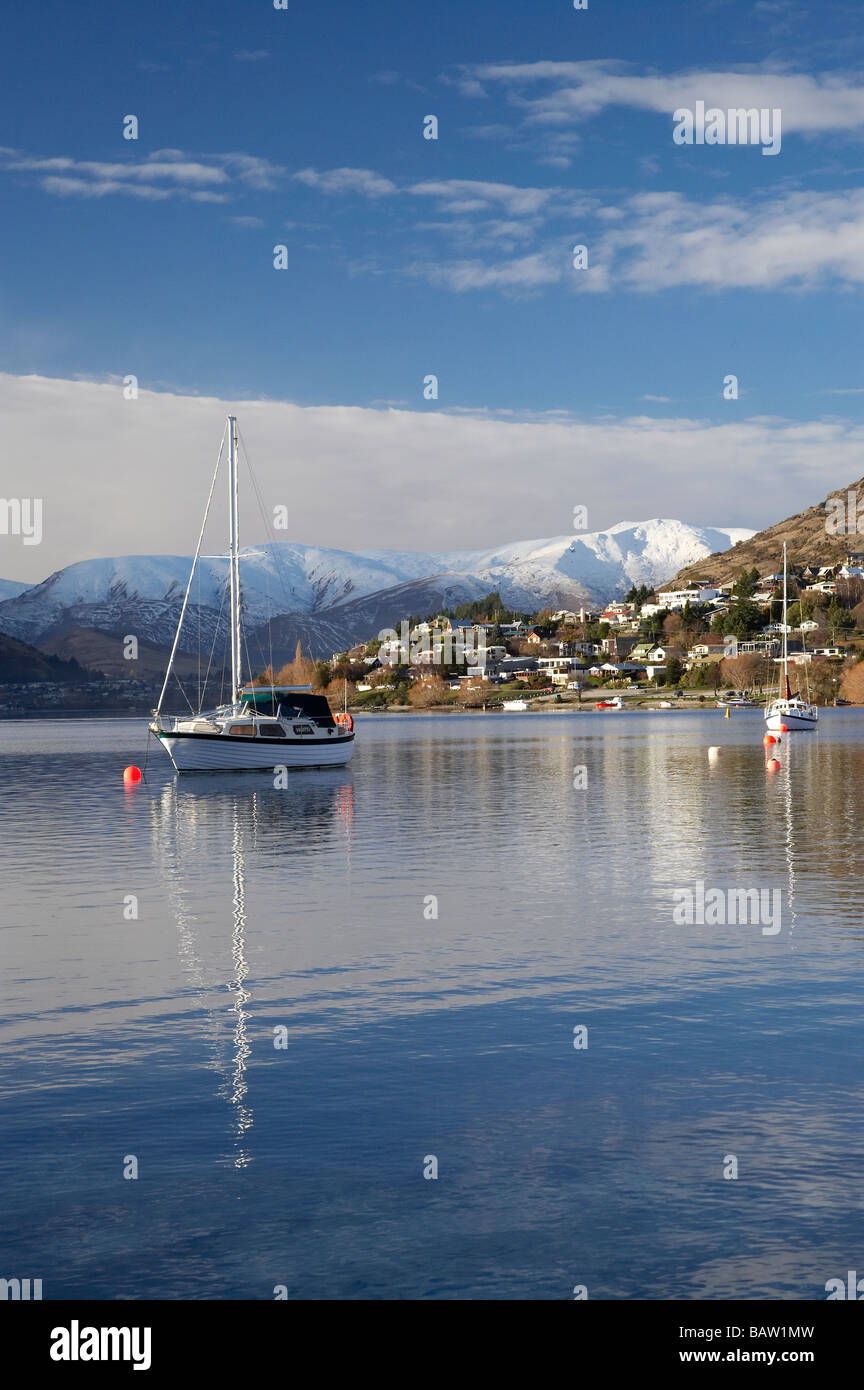 Yachts on Lake Wakatipu at Kelvin Heights Queenstown South Island New ...