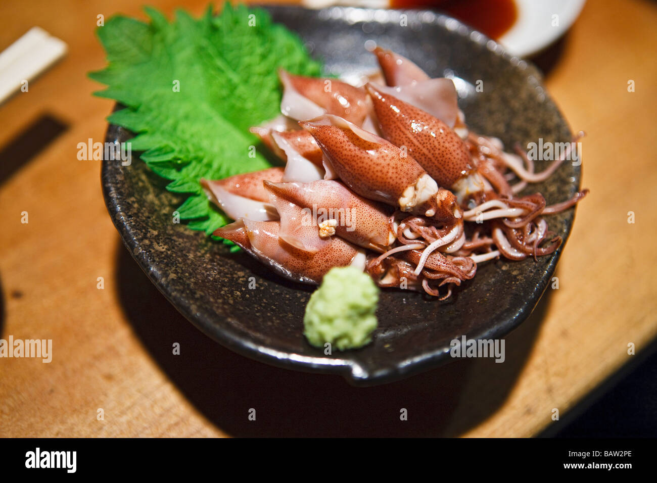 Japanese fresh octopus dish Stock Photo