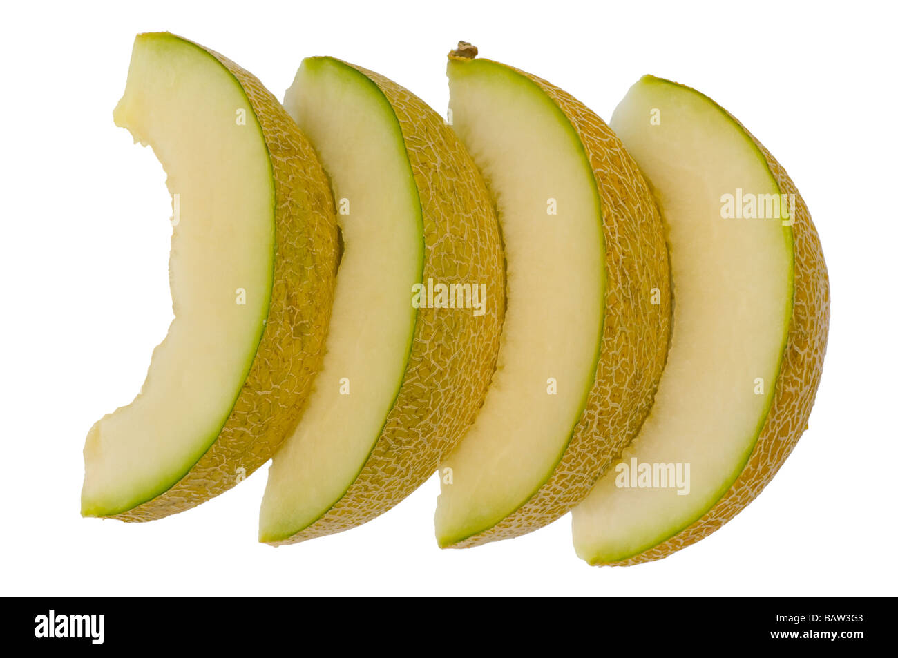 Slices Of Cantaloupe Melon Melons Stock Photo