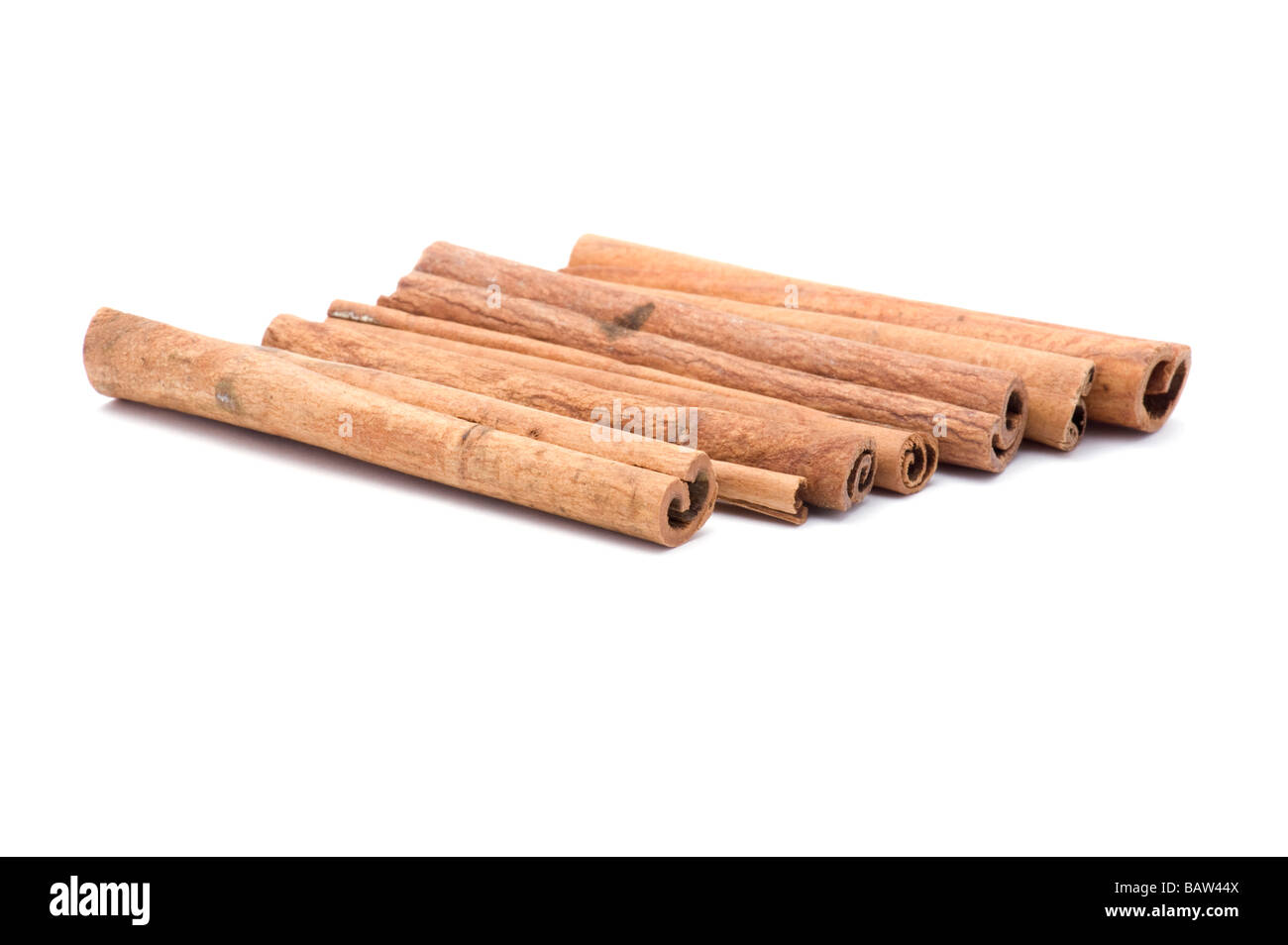 object on white food cinnamon close up Stock Photo