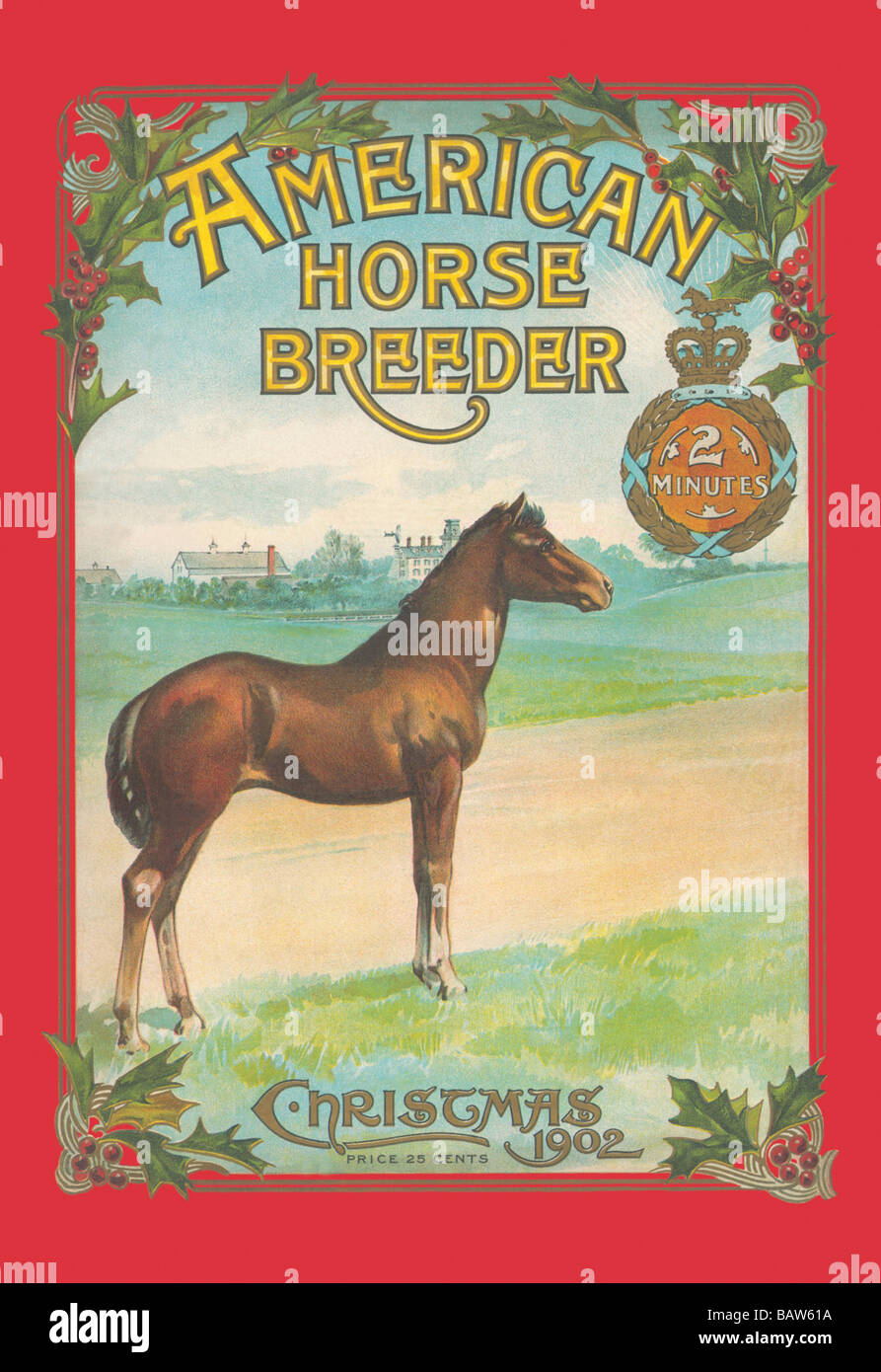 American Horse Breeder,Christmas 1902 Stock Photo