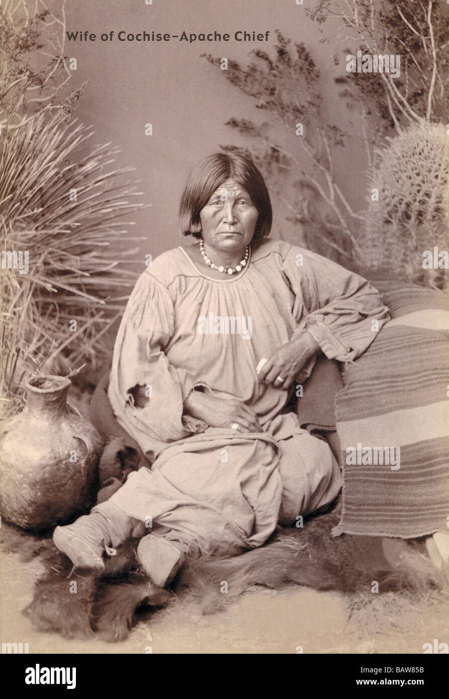 Wife of Cochise - Apache Chief Stock Photo