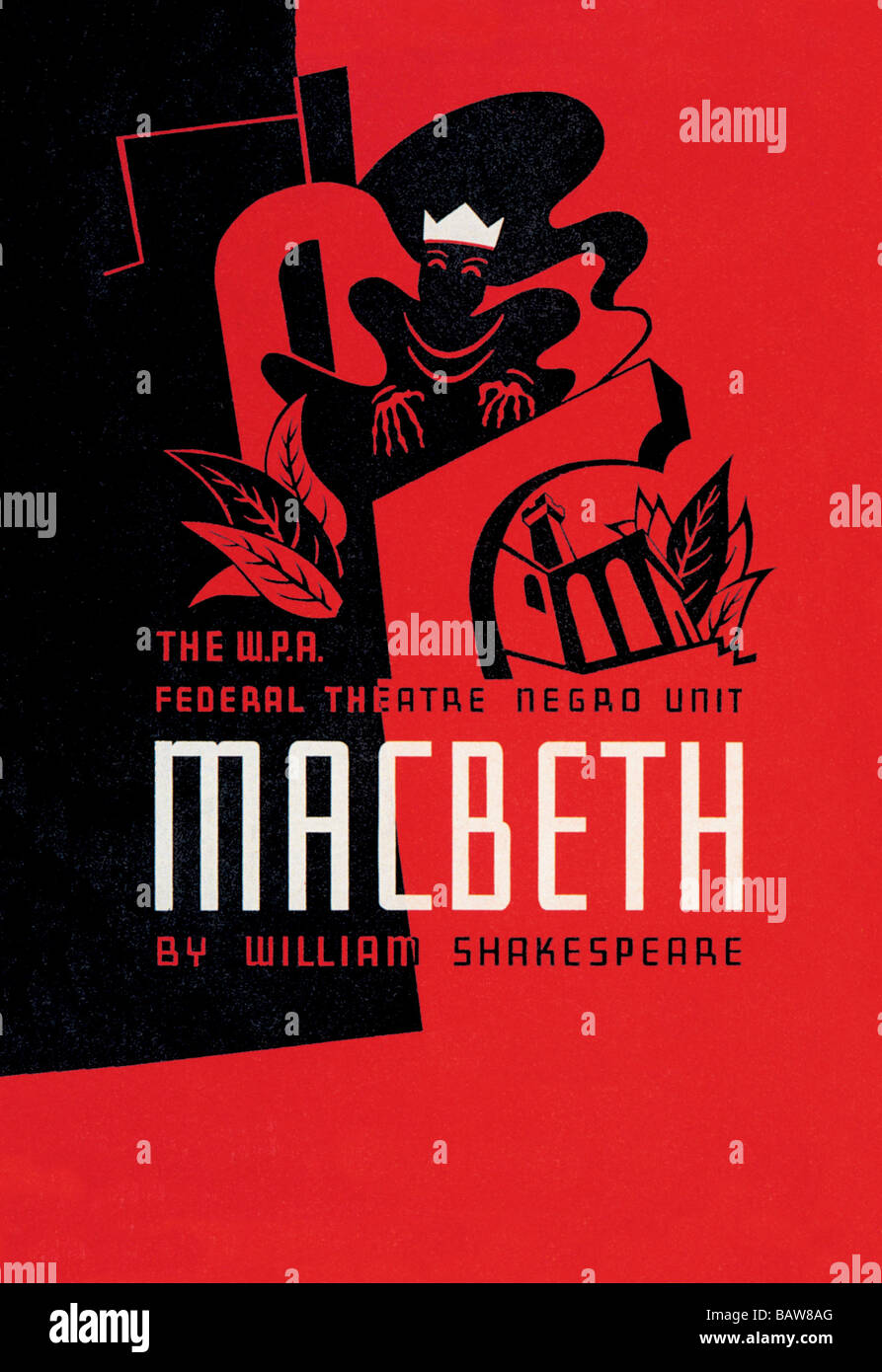 Macbeth: WPA Federal Theater Negro Unit Stock Photo