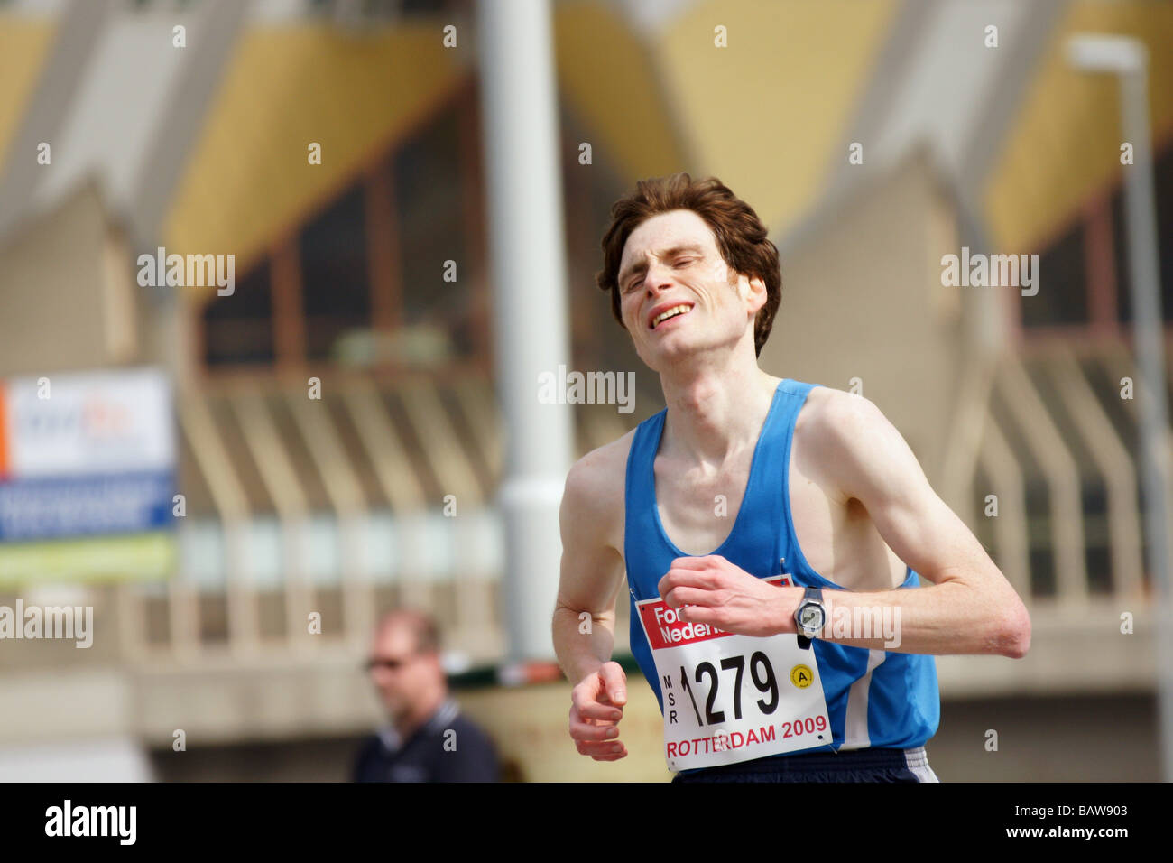 Running Single Man One caucasian man runner running hi-res stock photography and images ...