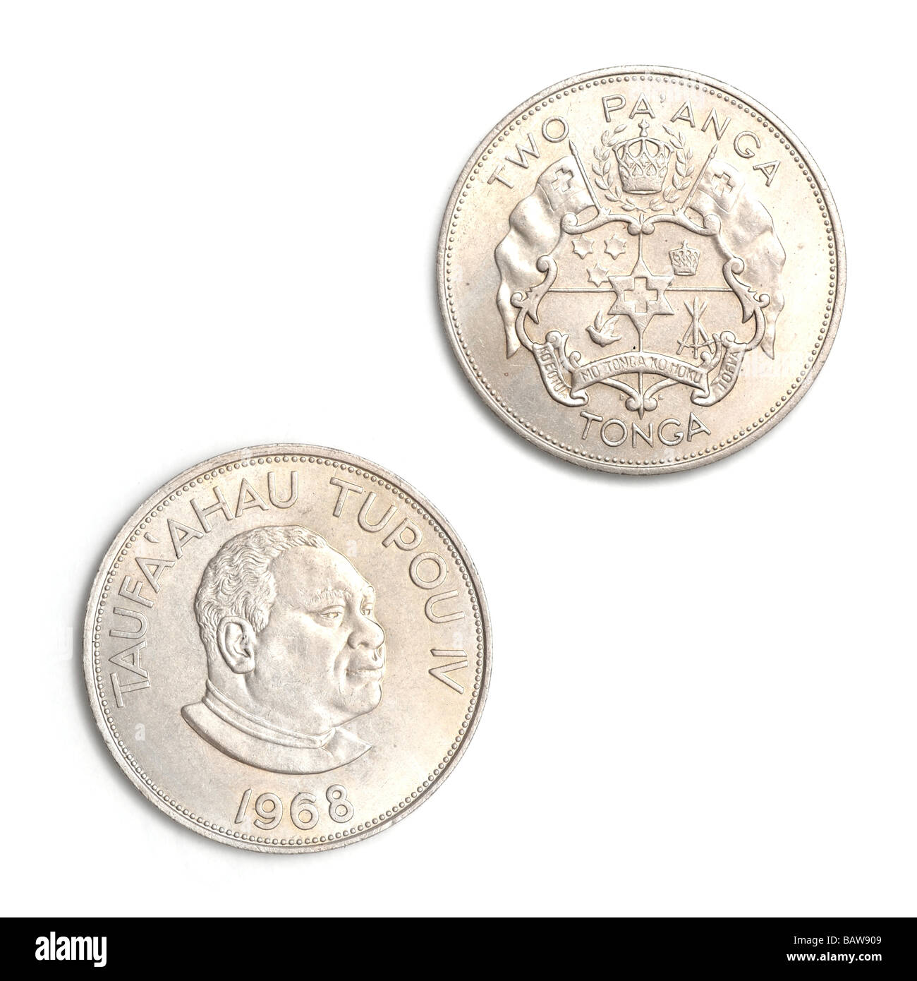 Tongan Two Pa'anga Coin Stock Photo