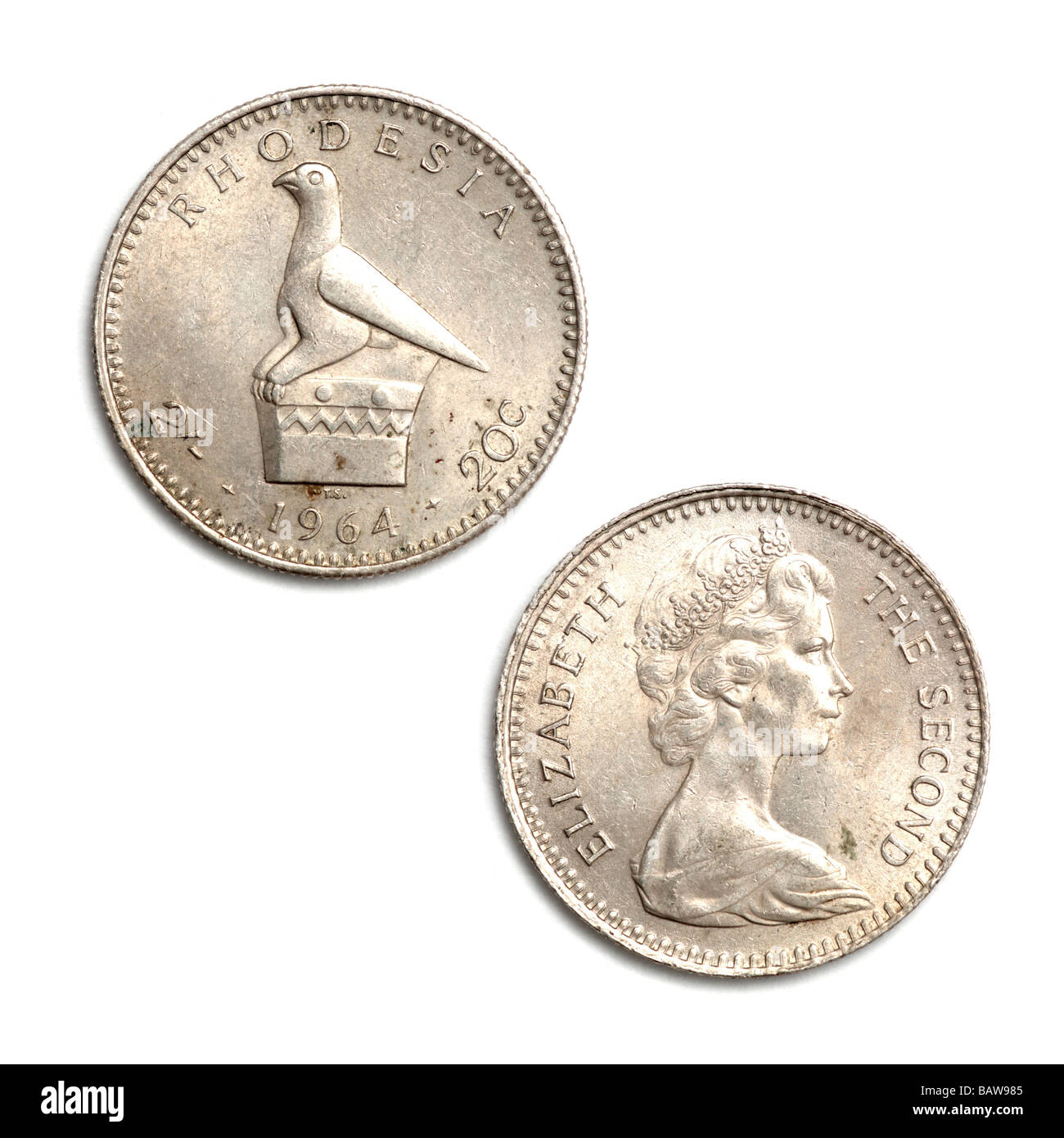 Former Rhodesian (Zimbabwean) Coin Stock Photo