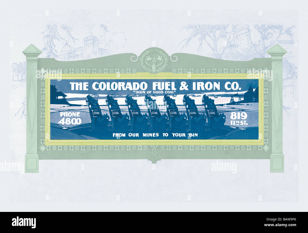 The Colorado Fuel & Iron Co Stock Photo Alamy