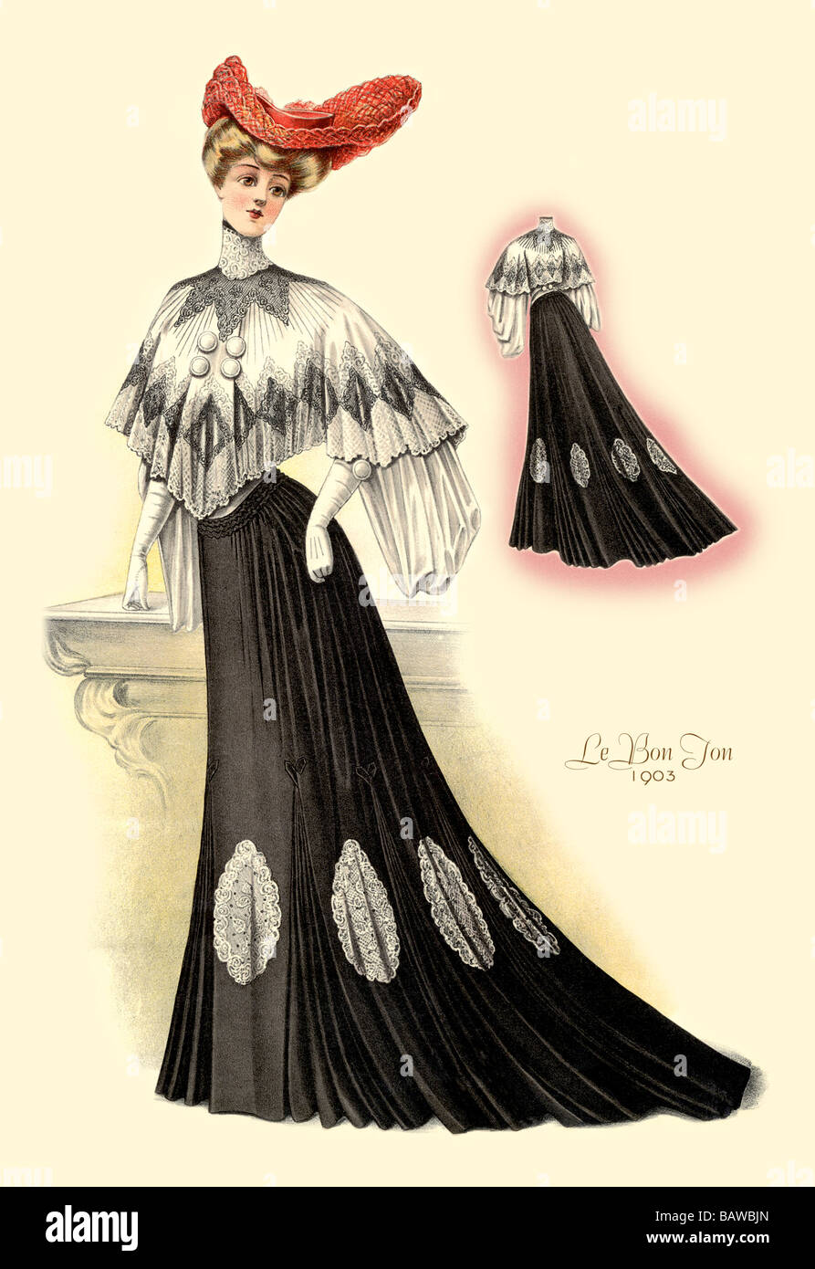 Le Bon Ton In Black Stock Photo Alamy