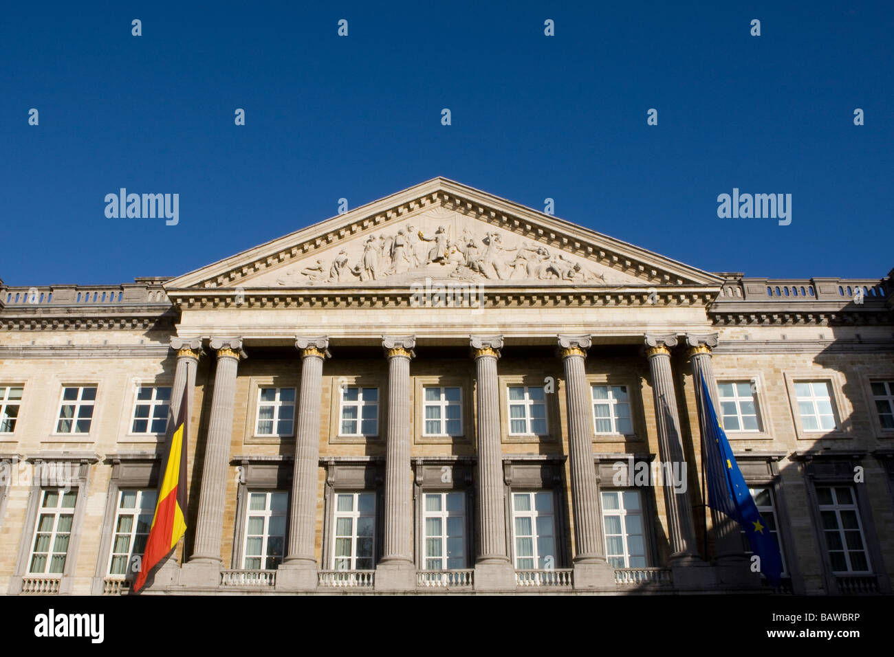 Palais de la Nation or The Palace of the Nation, Brussels, Belgium Stock Photo
