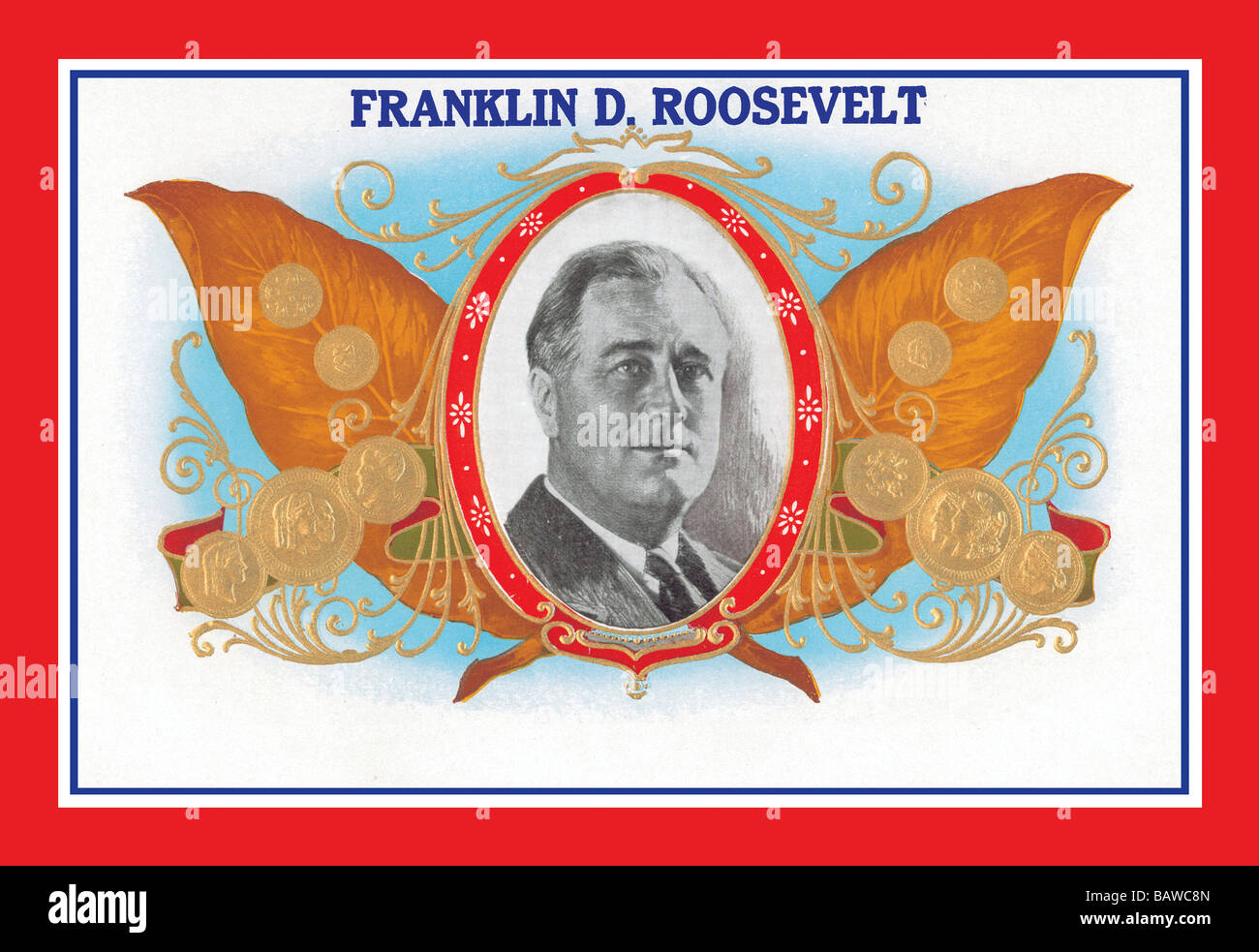 Franklin D. Roosevelt Cigars Stock Photo