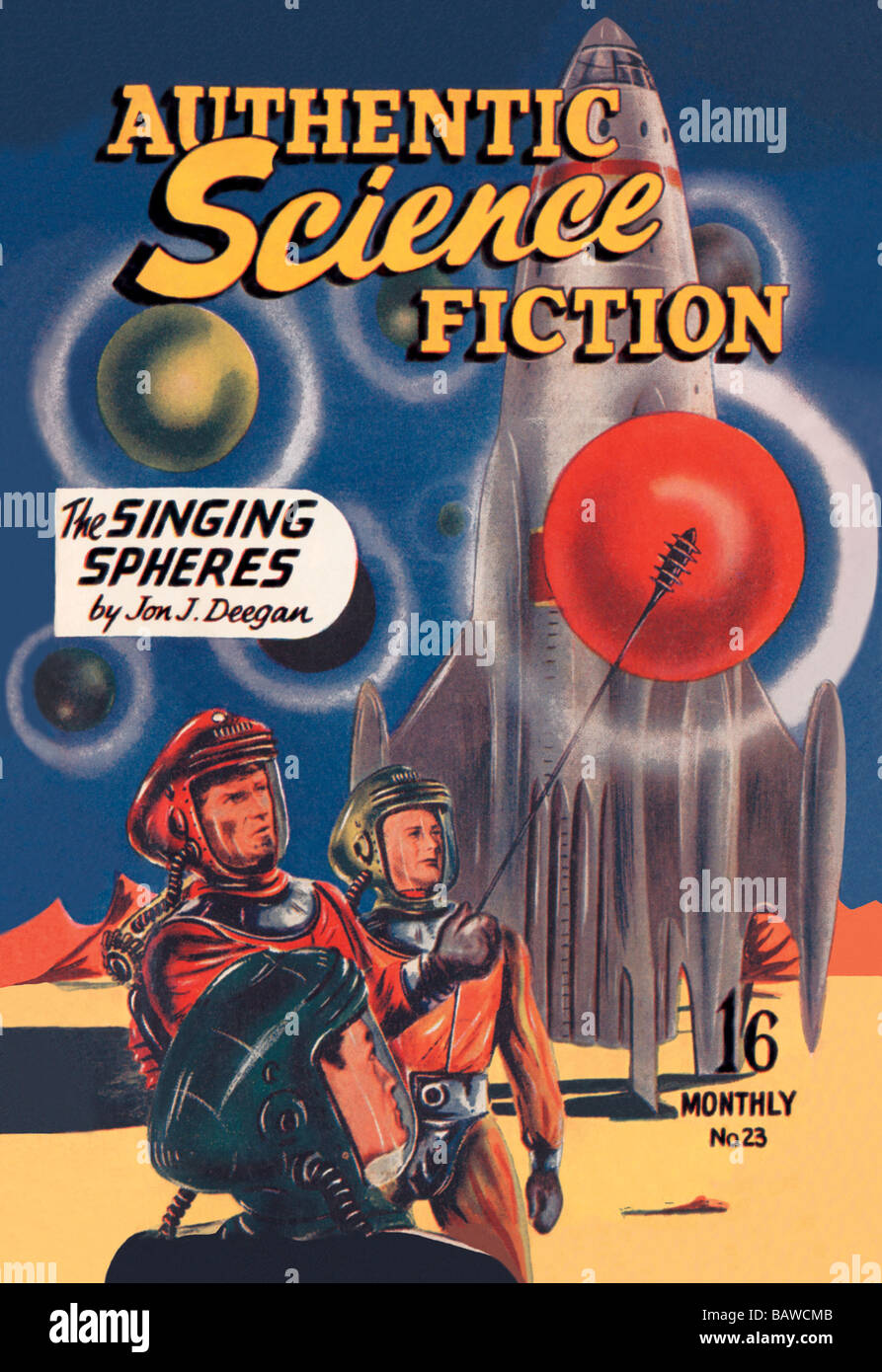 Authentic Science Fiction: The Singing Spheres Stock Photo