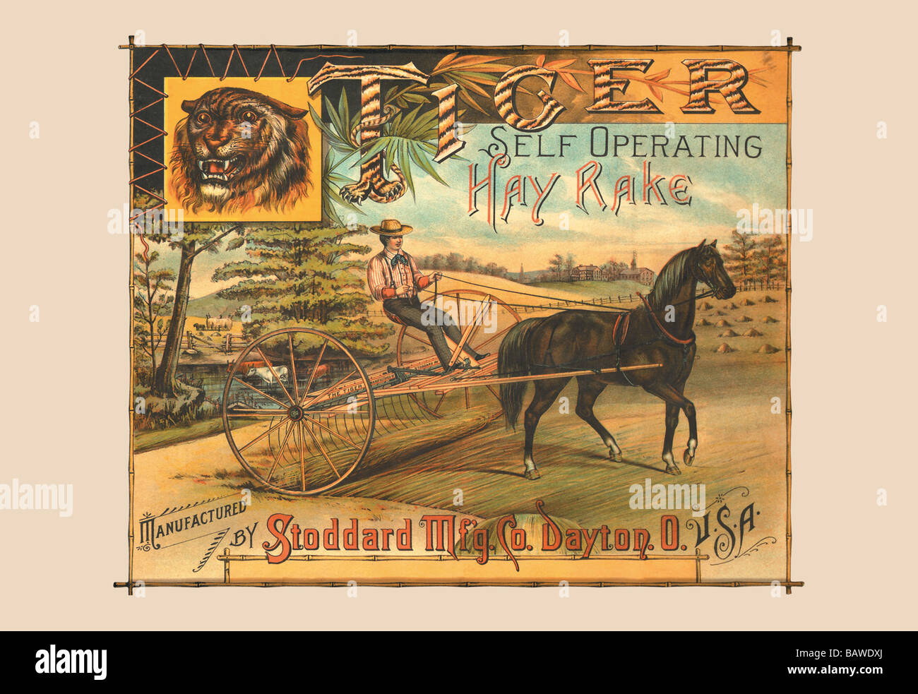 Operating Hay Rake Operating mower hi-res stock photography and images - Alamy
