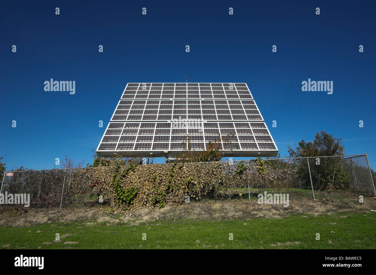 Photovoltaic solar tracker Stock Photo
