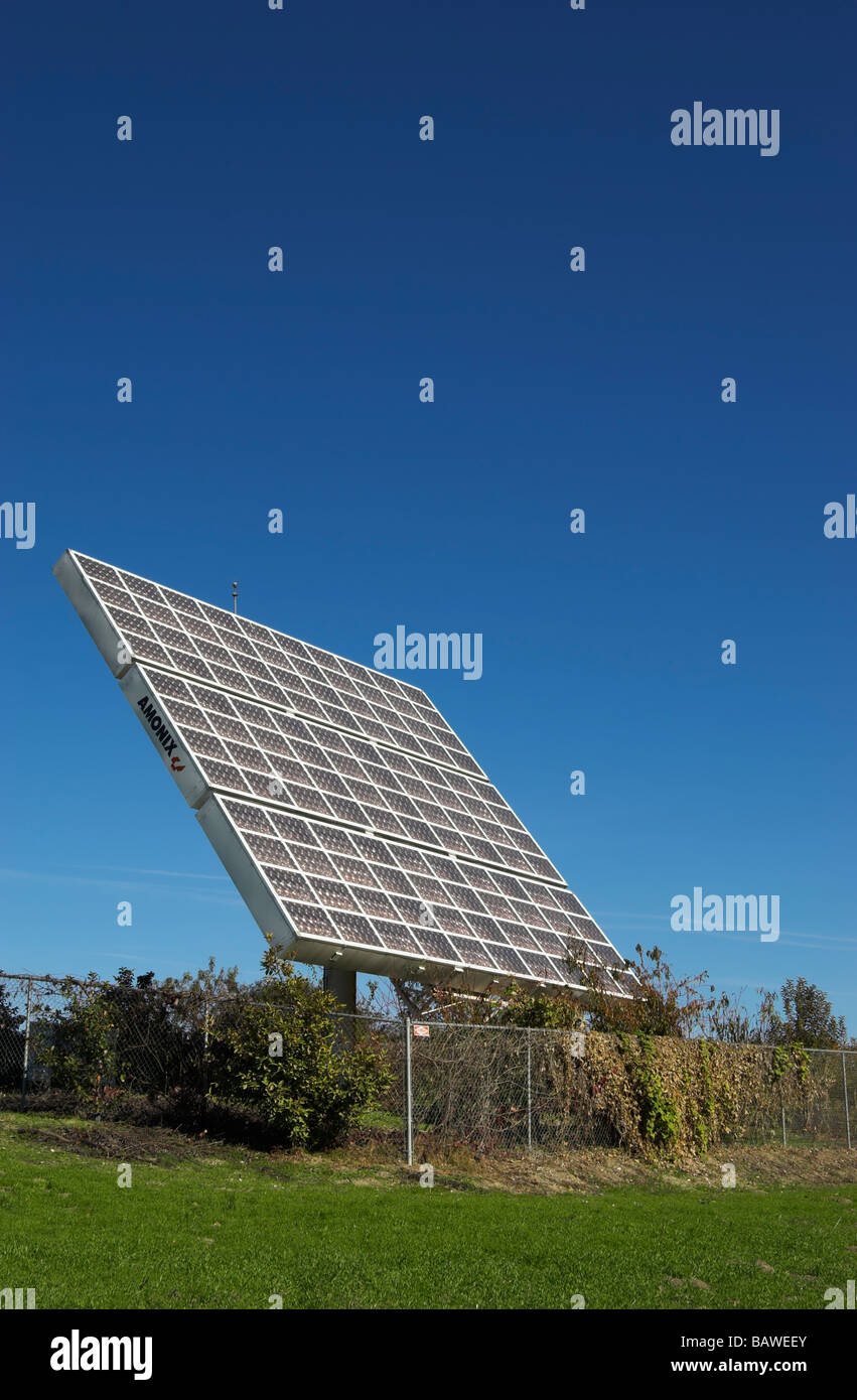 Photovoltaic solar tracker Stock Photo