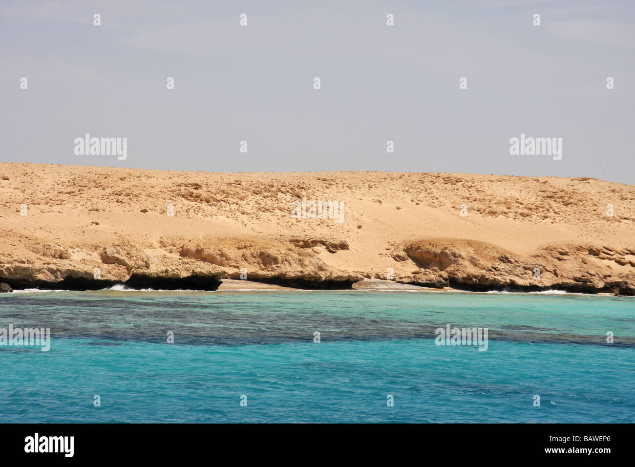 tiran island off coast of sharm el sheikh Stock Photo