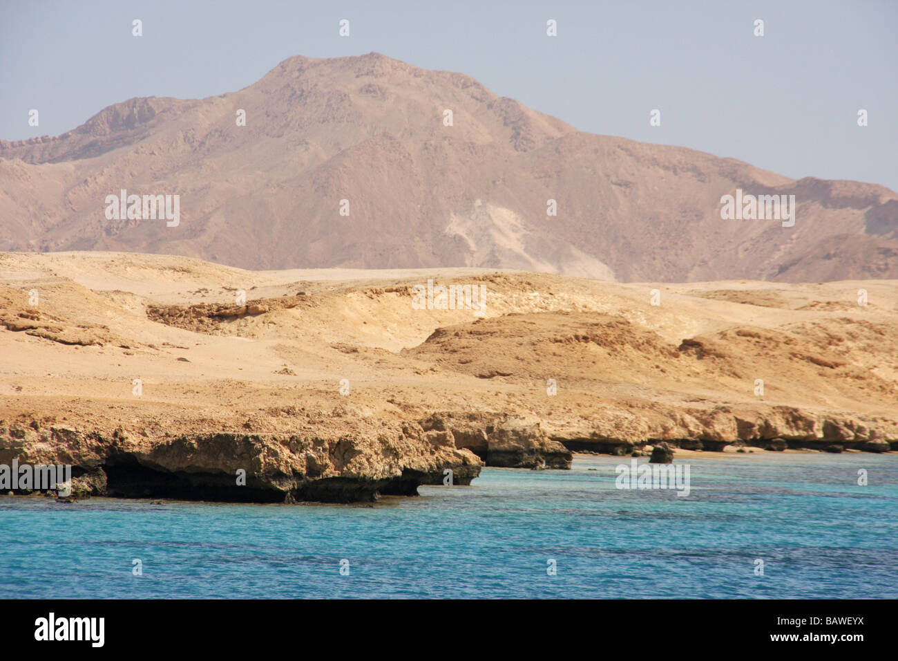 tiran island off coast of sharm el sheikh Stock Photo