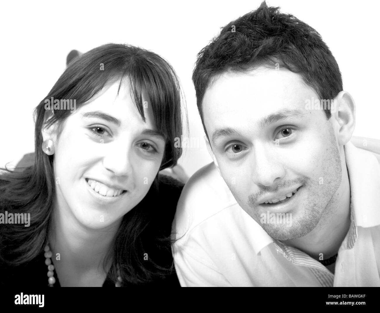 couple in black and white Stock Photo