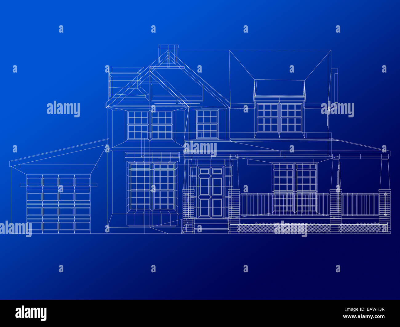 architecture blueprint of a house Stock Photo Alamy