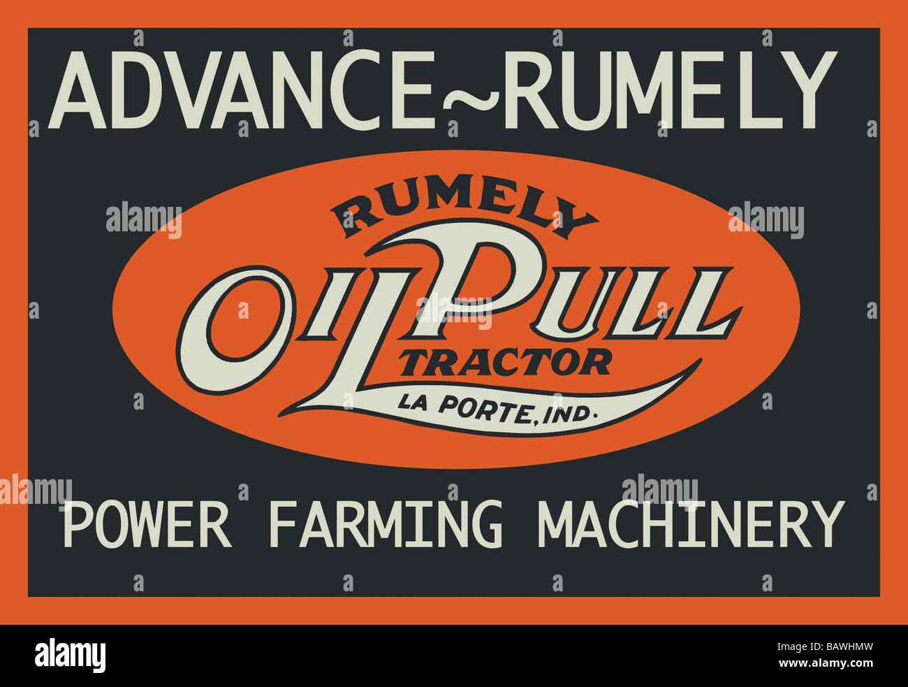 Oil Pull Tractor Stock Photo Alamy