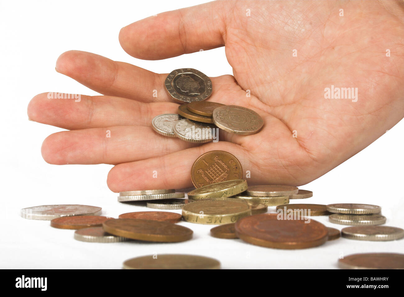spare change - pounds Stock Photo - Alamy