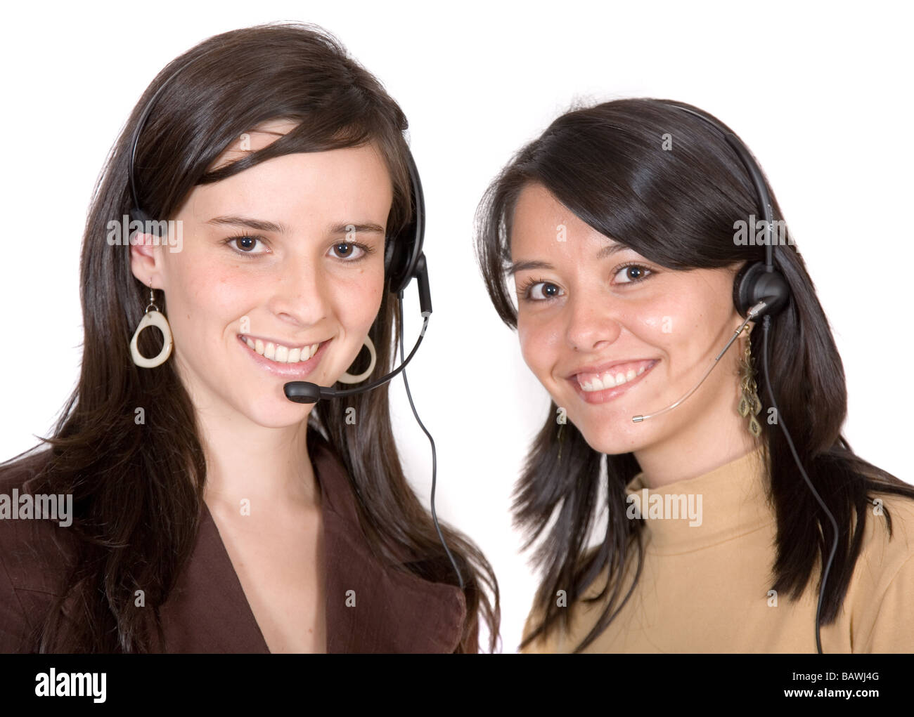 customer service girls Stock Photo Alamy