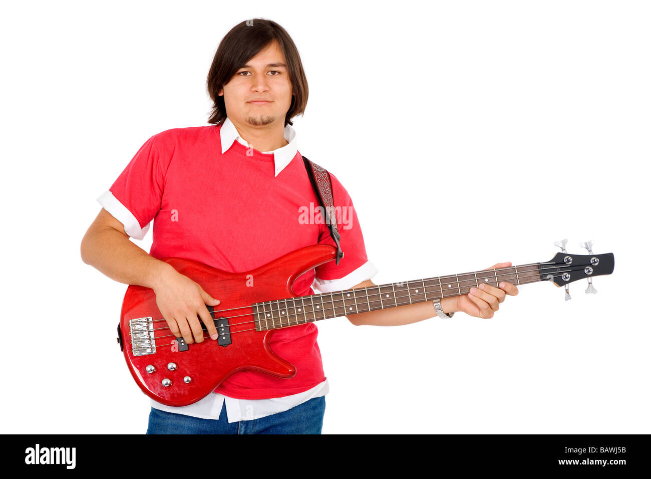 male guitarist in a band Stock Photo Alamy
