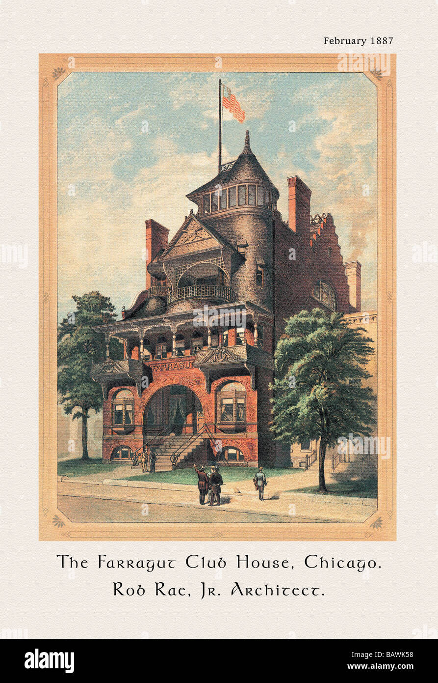 The Farragut Club House,Chicago Stock Photo Alamy