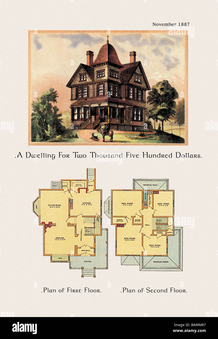 A dwelling for two thousand five hundred dollars stock photo alamy