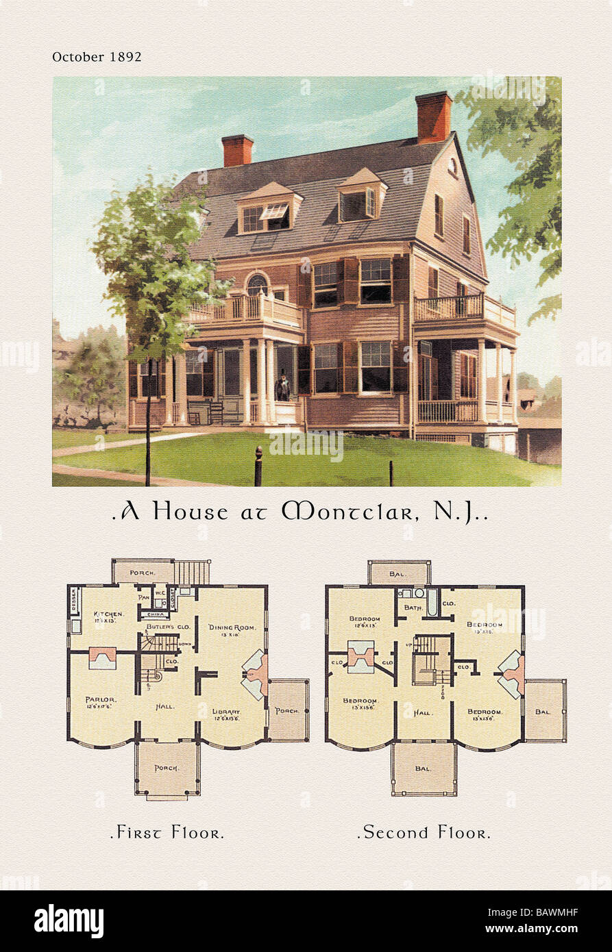 House at Montclair,New Jersey Stock Photo Alamy