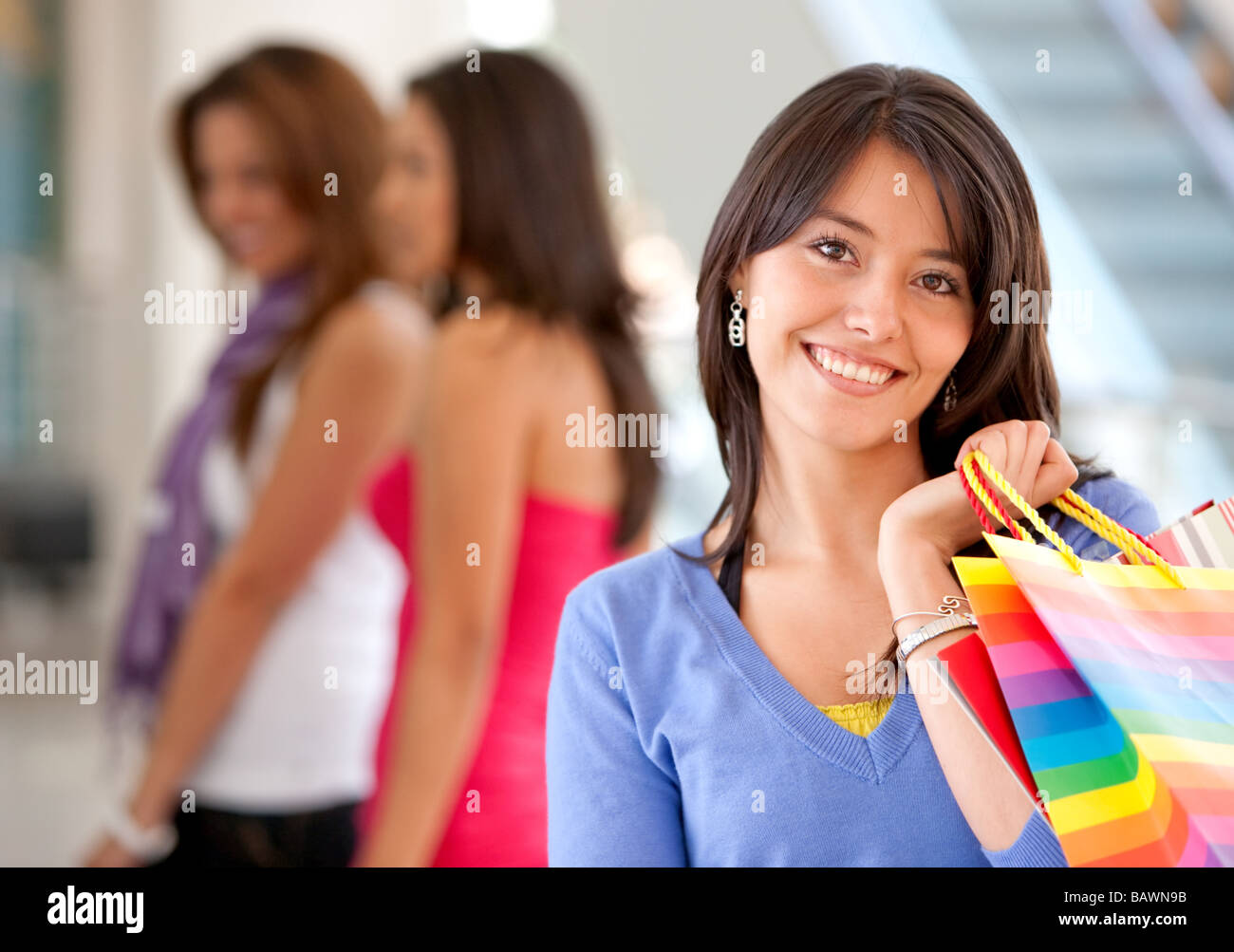 group of shoppers Stock Photo Alamy