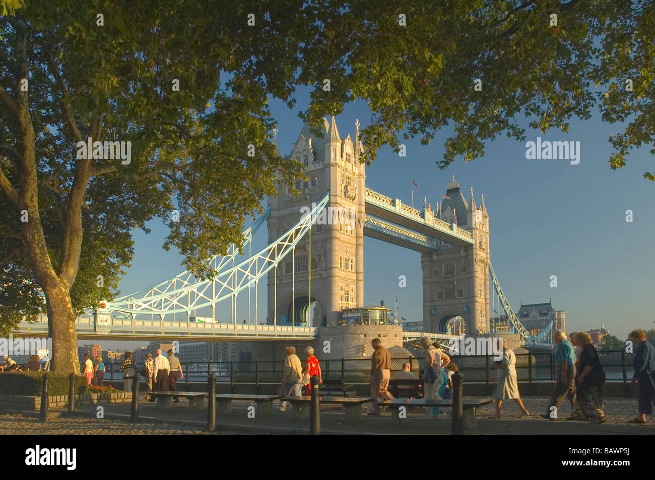 Riverside walk tower bridge hi-res stock photography and images - Alamy