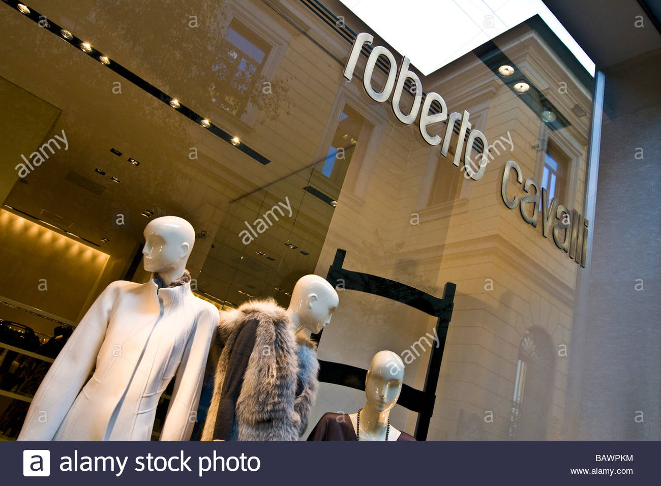 roberto cavalli via della spiga milan Stock Photo