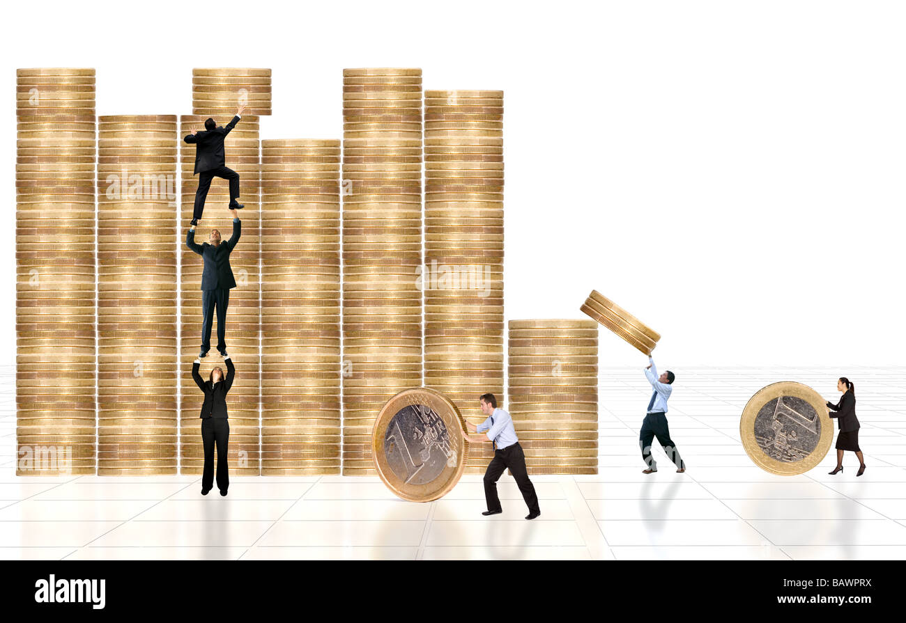 Business financial environment with businessmen around Stock Photo - Alamy