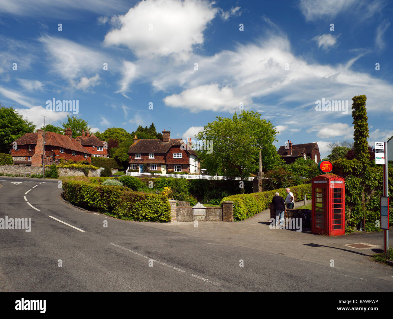 The kentish Village of Kemsing, Sevenoaks, Kent, England, UK Stock