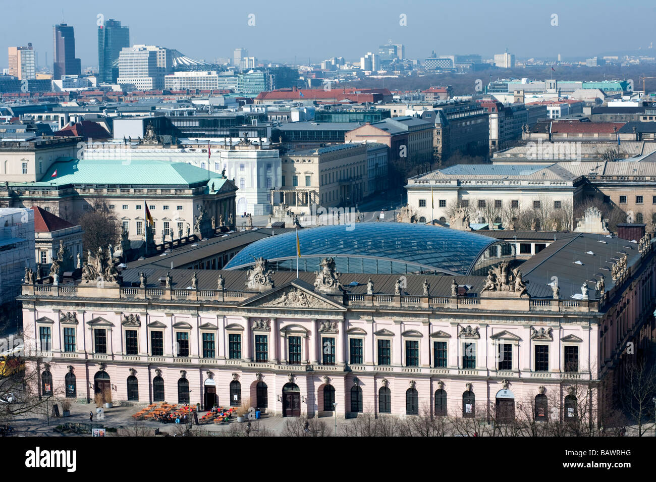 View from above of the German History Museum or Deutsches Historisches museum in Mitte Berlin  Germany Stock Photo