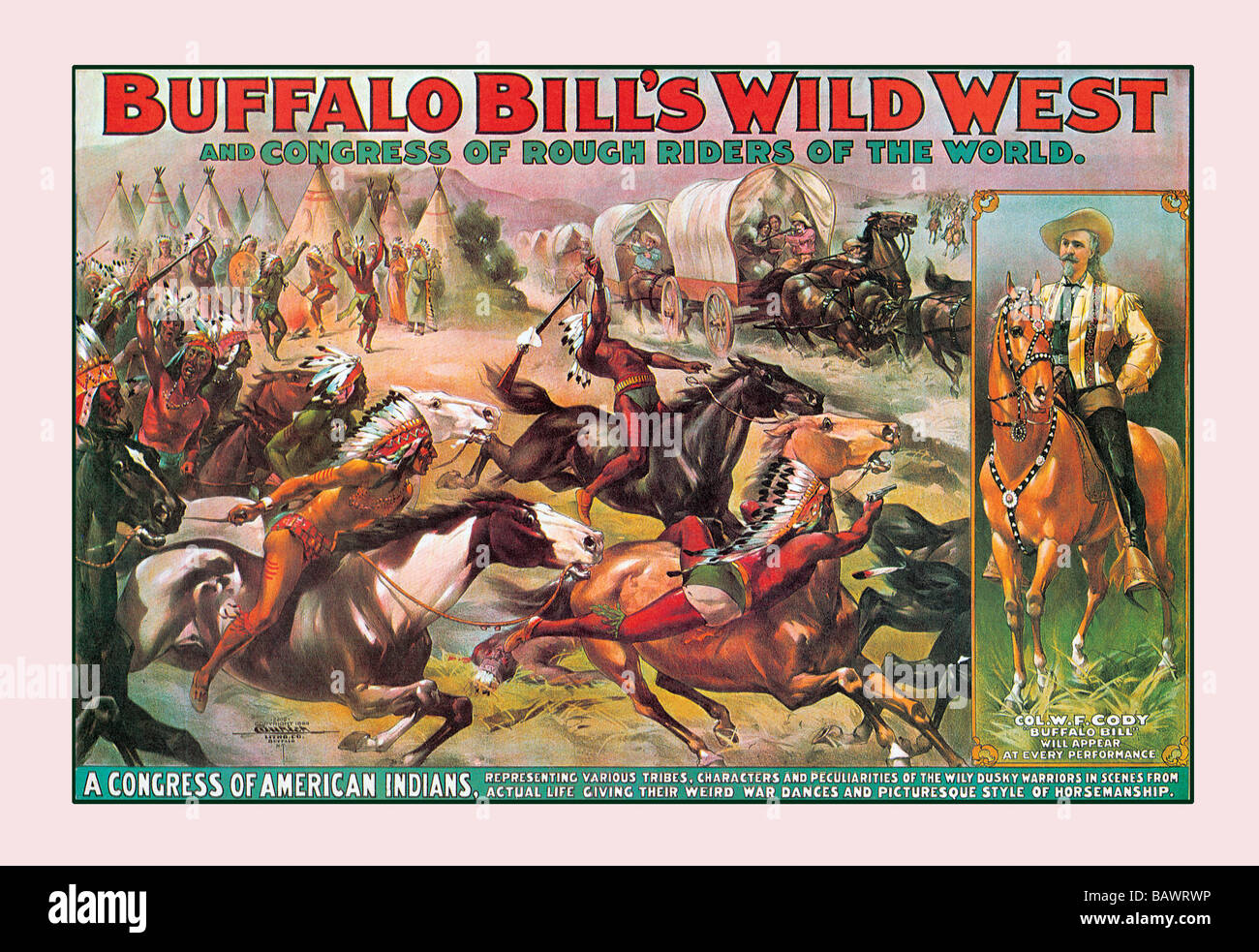 Buffalo Bill: Congress of American Indians Stock Photo