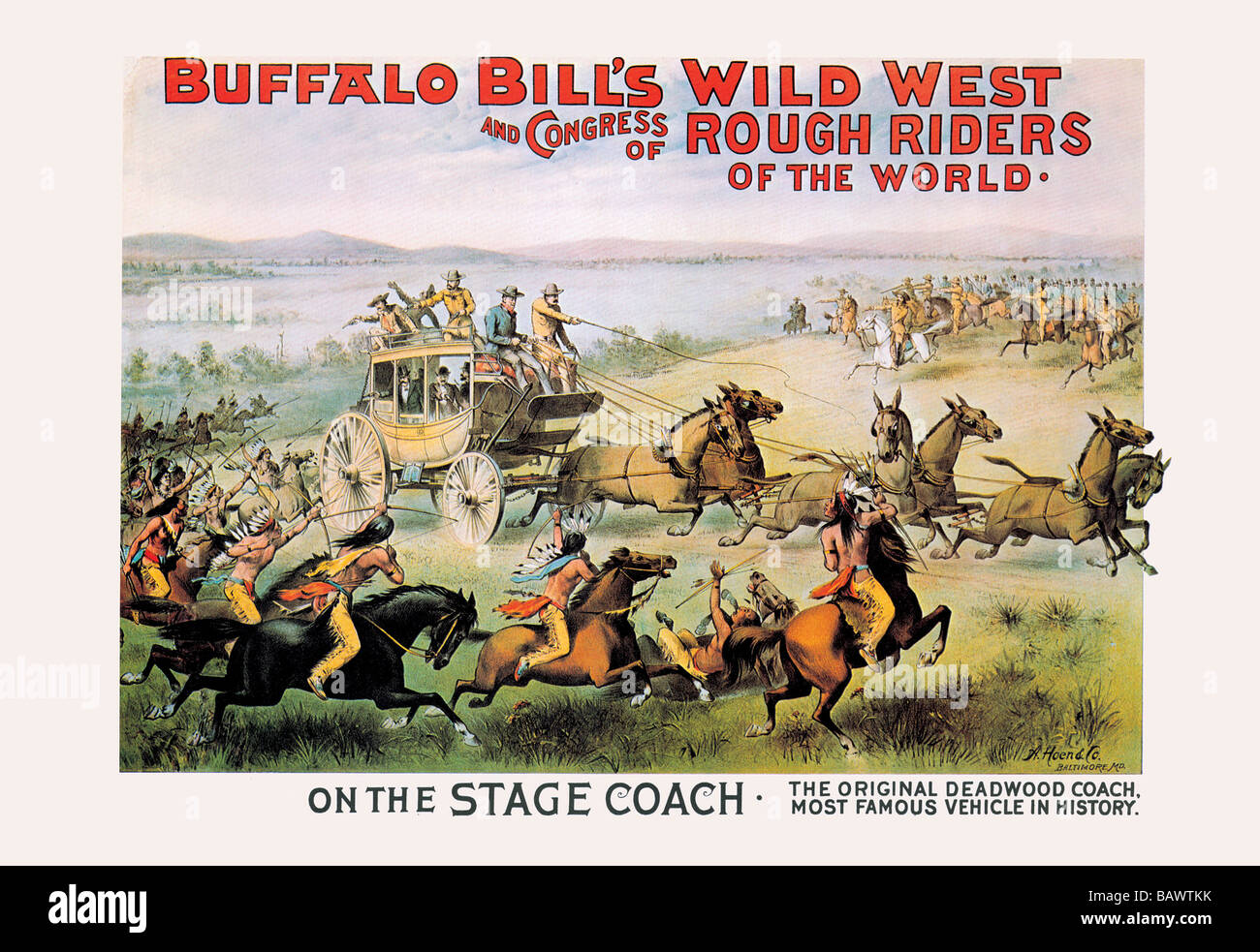 Buffalo Bill: On the Stagecoach Stock Photo