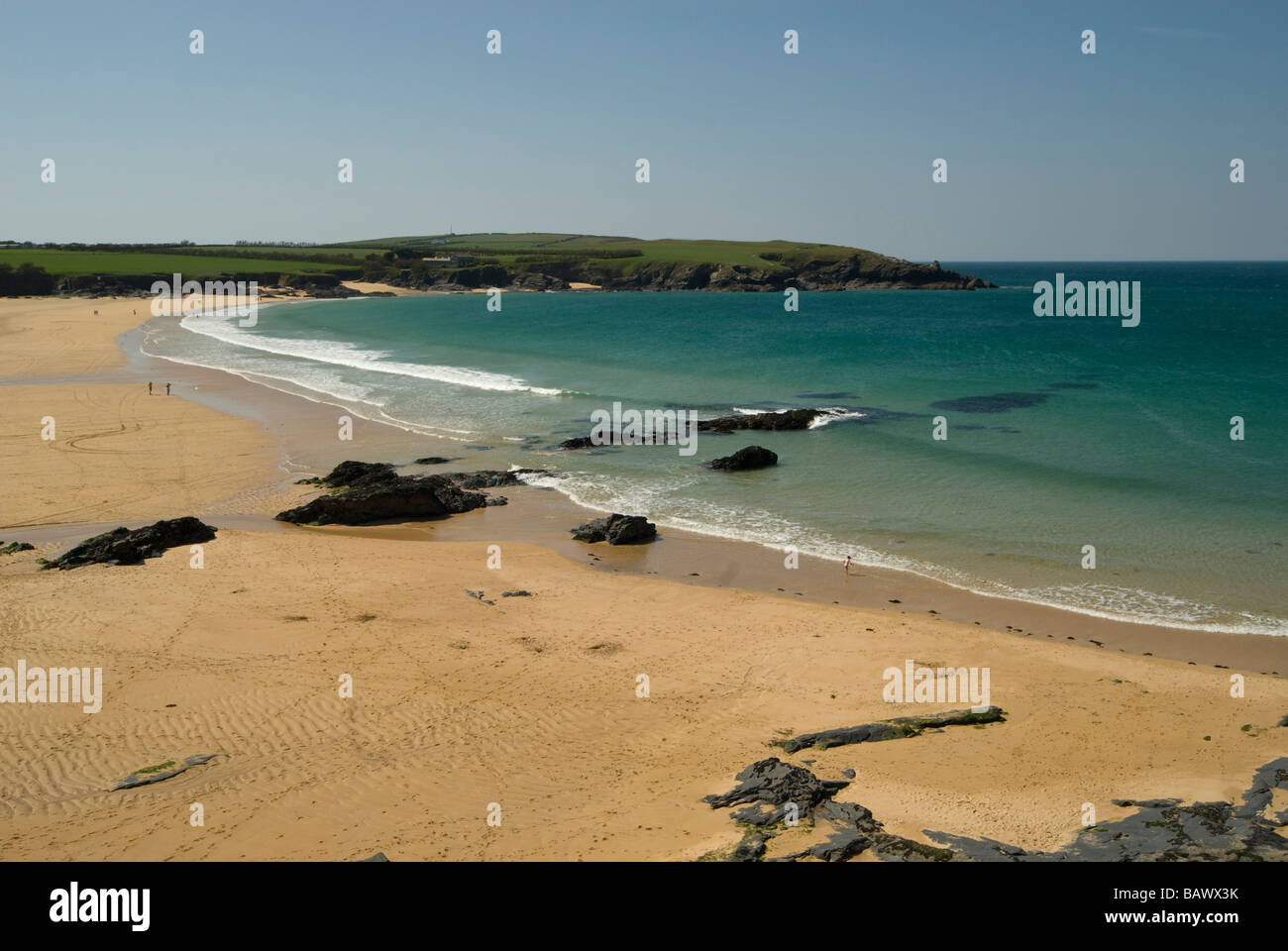 Harlyn bay in cornwall Stock Photo Alamy