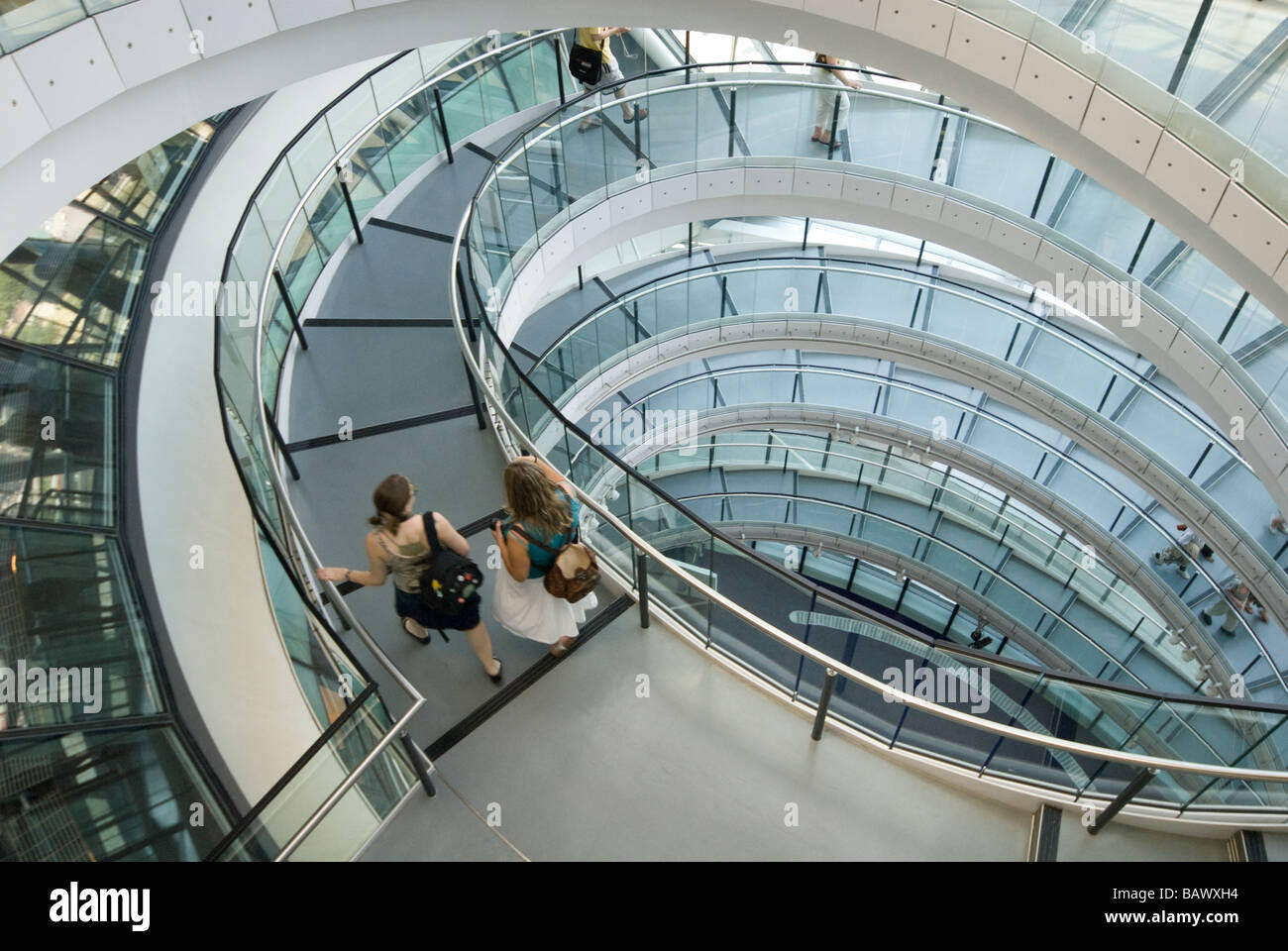 Spiral Staircase in London City Hall Stock Photo