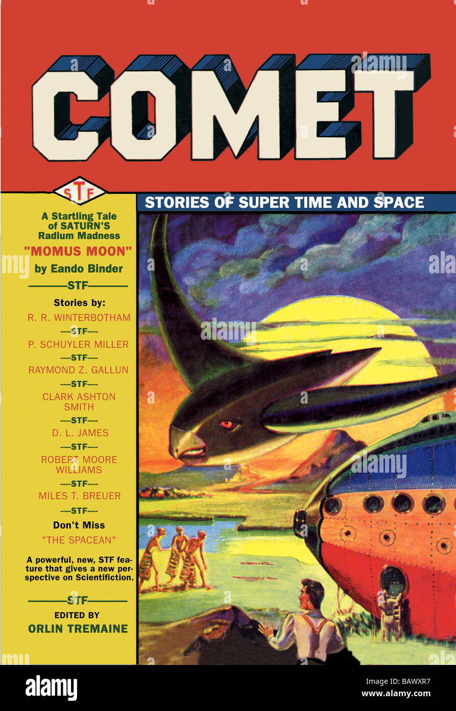 Comet: Momus Moon Stock Photo